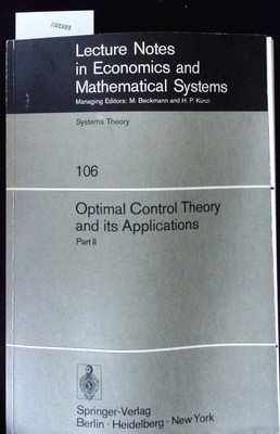 Optimal control theory and its applications. Proceedings of the fourteenth Bienn