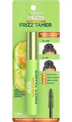 2 Pack! Garnier Fructis Sleek & Shine Frizz Tamer Slicking Hair Serum Wand Frizz