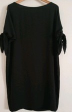 Vince Camuto Size 10 Dress Cut Sleeve Bow Black  Boat Neck
