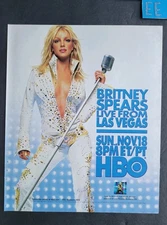 Britney Spears Live From Vegas HBO Special Event Promo Print Advertisement 2001