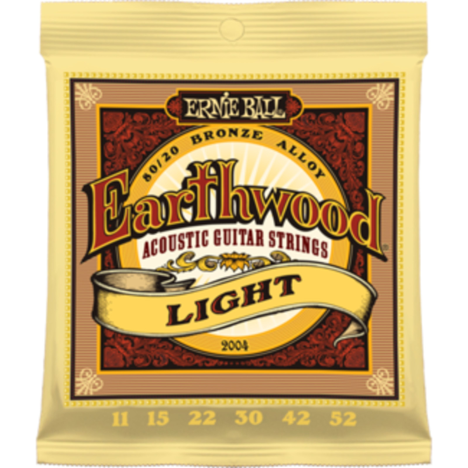 Ernie Ball EB2004 11-52 Earthwood 80/20 Бронзовый светильник