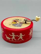 Vintage Reuge Kurbelspieldose Alle V&ouml;gel sind schon da