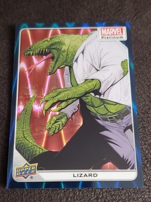 2023 Marvel Platinum Lizard TEAL WAVE PARALLEL #88 /799 Spider-Man Villain