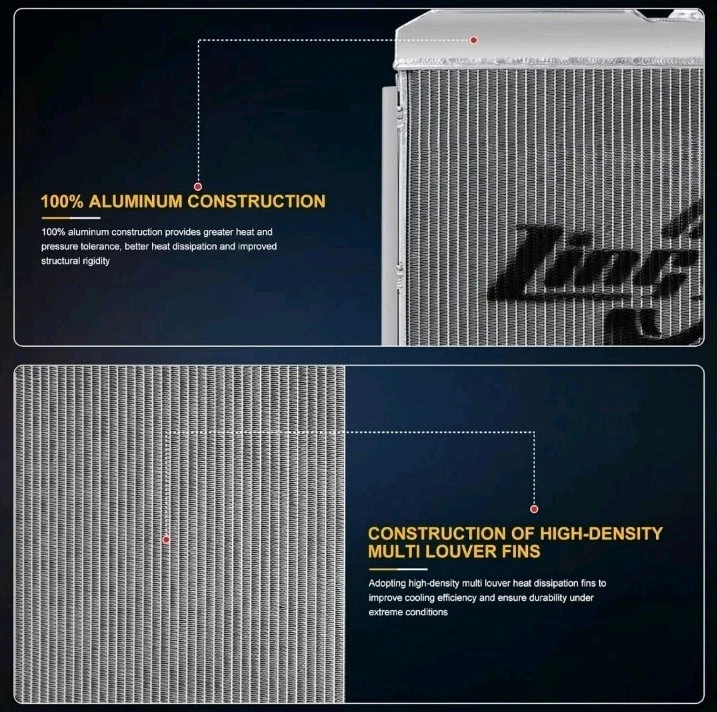 3-рядный гоночный радиатор CU583 совместим с Jeep CJ5 CJ6 CJ7 1972-1986 годов выпуска... - Изображение 2 из 4