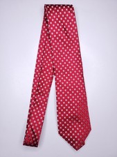 Kenneth Cole Reaction Mens Formal Necktie 58"Lx3.25"W Red/Silver Neck Tie