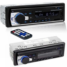 Single 1 Din Car Stereo MP3 Player NO-DVD FM In-Dash Multimedia Unit Bluetooth