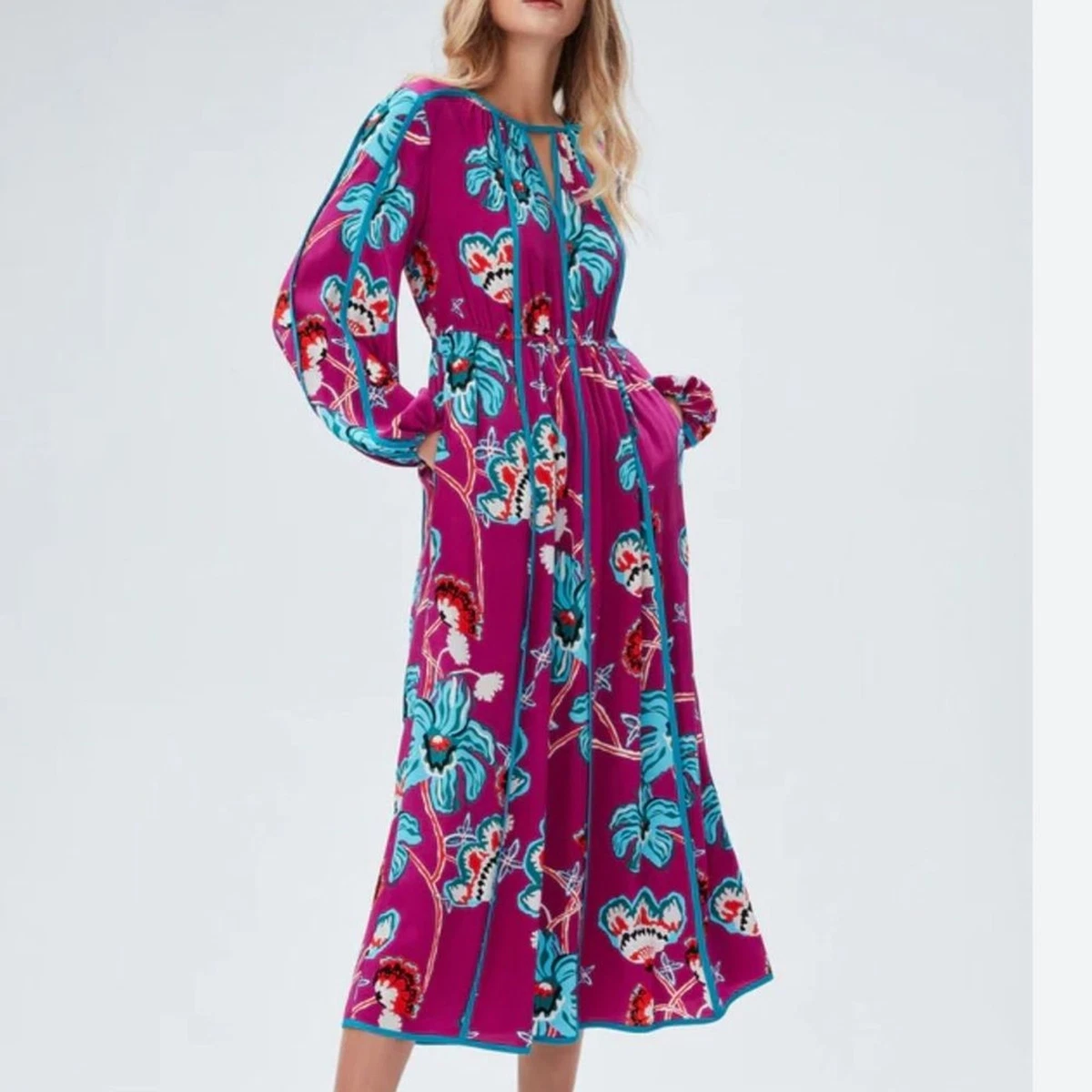 Knee Length Chiffon Long Sleeve Maxi Dresses for Women for sale | eBay
