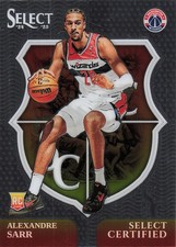 2024-25 Panini Select #7 Alexandre Sarr Select Certified