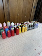 Lot of 50 Serger Overlock Sewing Thread Cones...