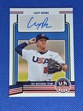 2023 USA Baseball CASEY BORBA Autograph card auto TEXAS LONGHORNS
