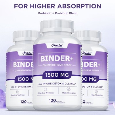 Binder Detox - Activated Carbon, Zeolite - Detox Support, Natural Cleanse Aid