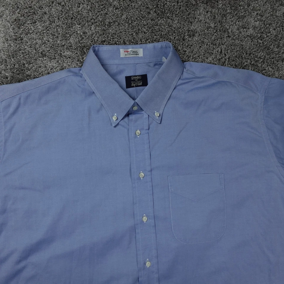 Vintage Gitman Bros Shirt Mens 20 Cotton USA OCBD Big & Tall Long Sleeve Dress - Image 2 of 4