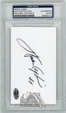Walter Payton Autographed Index Card - PSA/DNA (Black Ink)