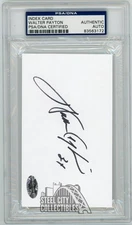 Walter Payton Autographed Index Card - PSA/DNA (Black Ink)