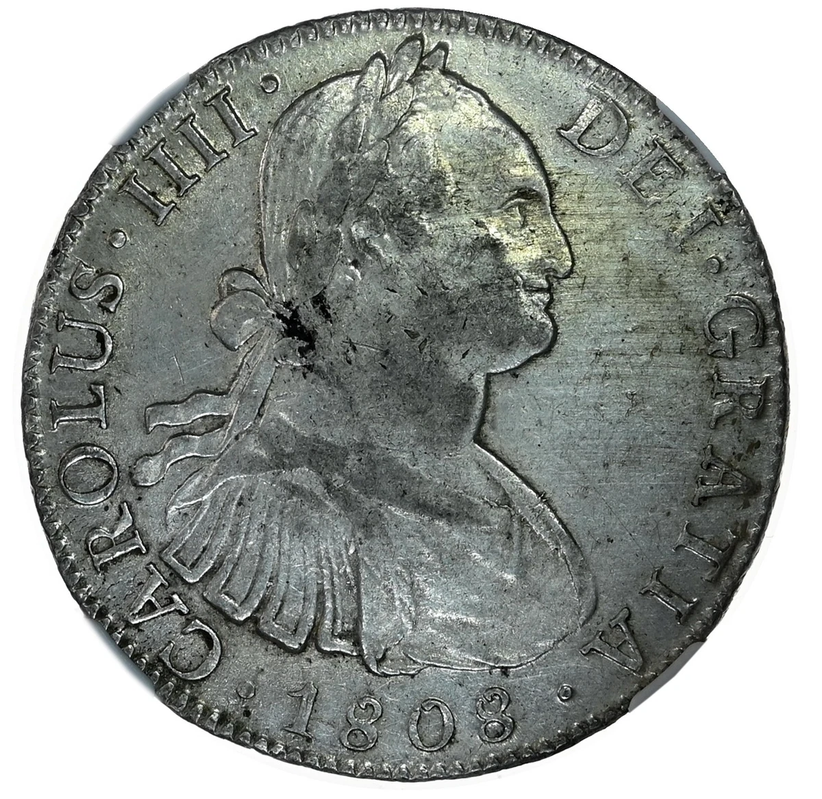 8 Reales Silver 1808 Year Colonial Mexico Coins (Pre - 1821) for