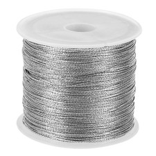 100m/109yards Metallic Cord 1 Roll 0.3mm Dia Tinsel Ornament String Thread