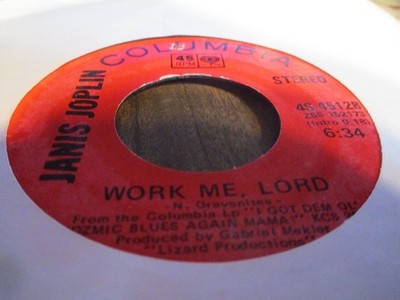 Original 1969 JANIS JOPLIN Maybe US 7'' Columbia 4S-45128 Blues Psych Rock VG+