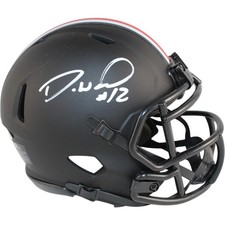 Denzel Ward Autographed/Signed Ohio State Buckeyes Eclipse Mini Helmet JSA 53099