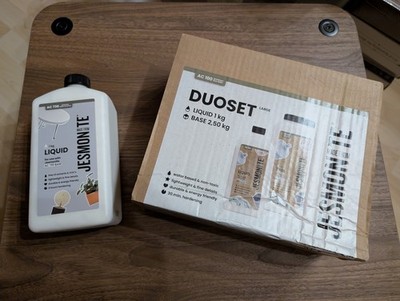 Jesmonite AC 100 Duoset 1L Liquid 2,5 KG Base 2-tlg. Gießharz Set + 1kg Liquid