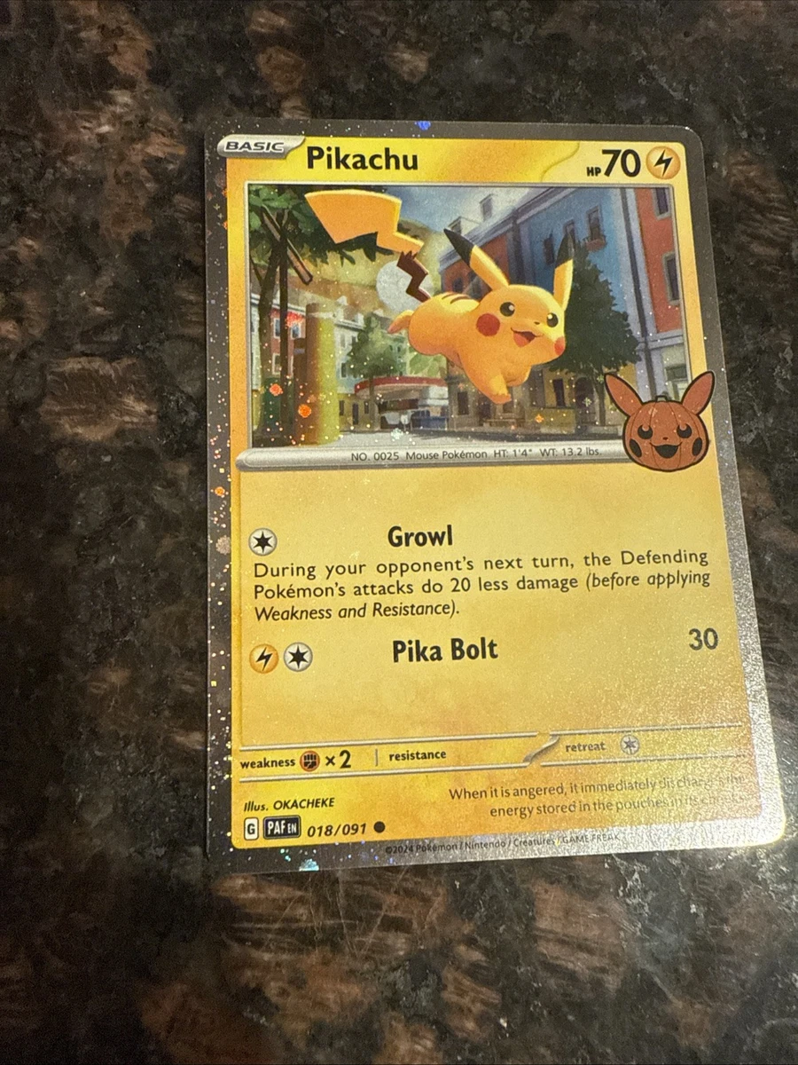 ピカチュウ　018/091 英語版 ピカチュウ 海外版 英語版 Trick or Trade プロモ 2024 Pikachu - 018