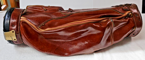 VTG Wilson Staff Model G Leather Golf Staff Bag w/ Rain Hood 6-Way 10" Diameter - Picture 12 of 15
