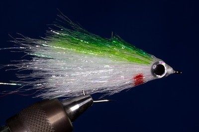 Fliegentom Shad Streamer Charteuse/weiß (Salzwasser)