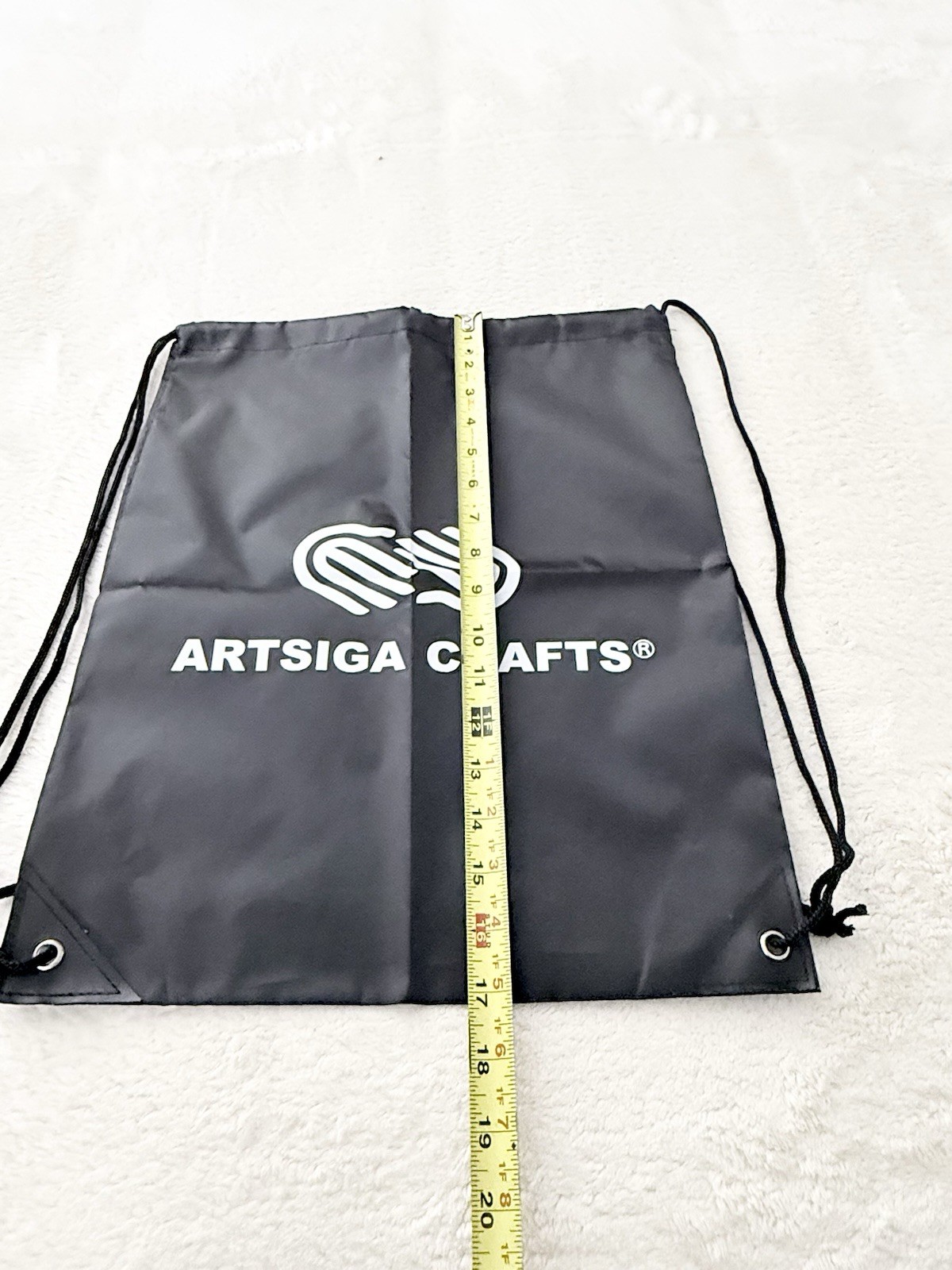 Artsiga Crafts Black Drawstring Project Backpack Knitting Crochet Bag ...