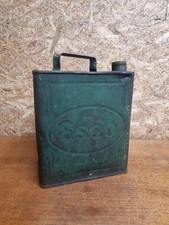 Vintage Esso 2 Gallon Petrol Oil Can Tin 1937 Motor Spirit 