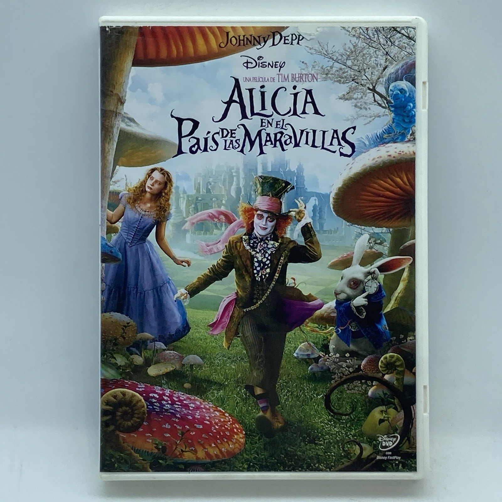 Alicia en el Pais de las Maravillas DVD 2010 Walt Disney Spanish Language