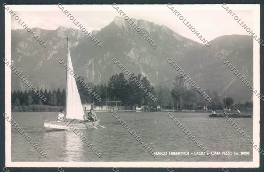 Trento Levico Terme Barca Foto cartolina ZB0831