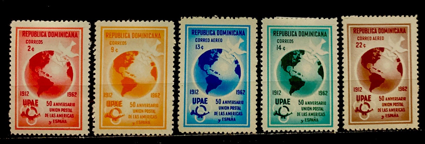Dominican Republic 1962. SC# 574-576, C126-C127. Mint HOG