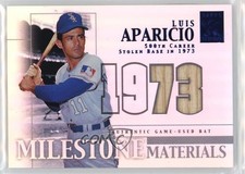 2002 Topps Tribute Milestone Materials Seasons 53/73 Luis Aparicio HOF 7xr