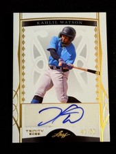 2022 Leaf TRINITY GOLD PROSPECT ROOKIE AUTO Kahlil Watson 41/50