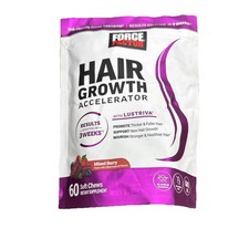 Force Factor Hair Growth Accelerator Soft Chews, Hair Growth Vitamins for Women