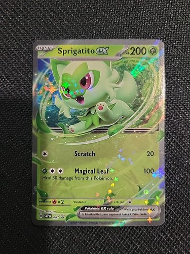 Pokémon TCG Scarlet & Violet SVP Sprigatito EX Black Star Promo Card 087