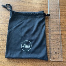 Leica Logo Black Accessories Case Soft Pouch Germany 4.5"W x 5.5"H 6