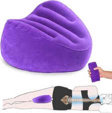 Knee Pillow for Side Sleepers, Leg Sleeping Velvet Purple