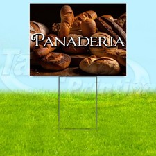 PANADERIA 18x24 Yard Sign Bakery Food Plastic Corrugated WITH STAKE USA YS08111