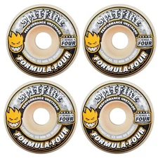 Spitfire Skateboard Wheels 54mm F4 99A Conical Yellow Print