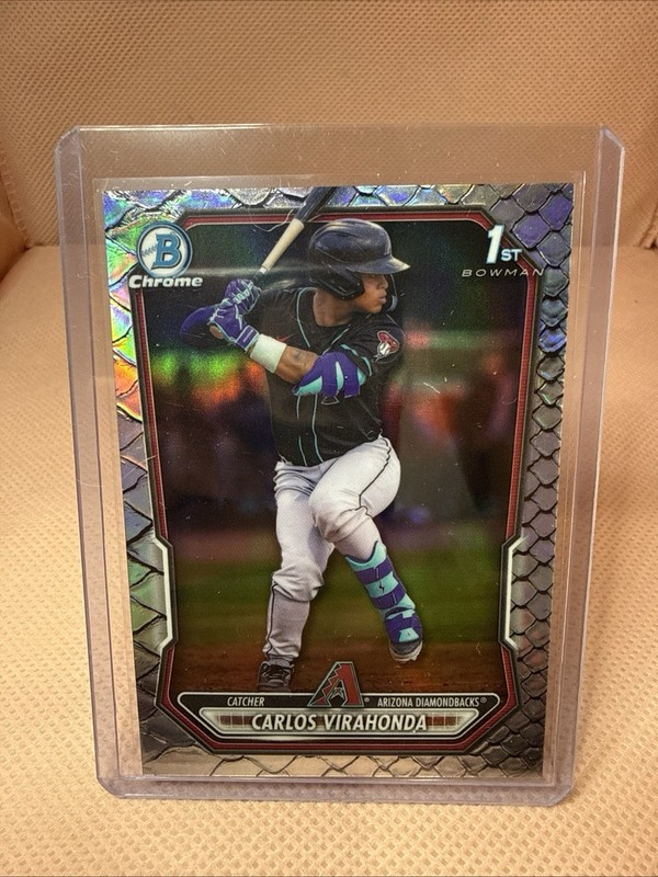 2026 Bowman Chrome Carlos Virahonda Reptilian Refractor #BCP-28 Arizona Dbacks