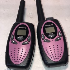 RT628 Walkie Talkies Set for Kids, Toy Gifts for 6-12 Boys Girls Long Rang Pink
