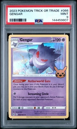2023 POKEMON TRICK OR TRADE #066 GENGAR PSA 9