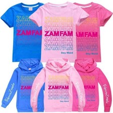 Zamfam Kids T-Shirt Rebecca Zamolo Tee Children Girls Youtube Hoodies Hooded Top