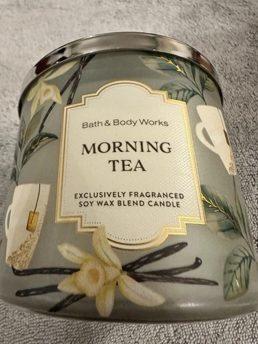 Bath & Body Works 3-Wick Candle - MORNING TEA  (14.5 oz) Sold Out in Stores  NEW - product listing photo