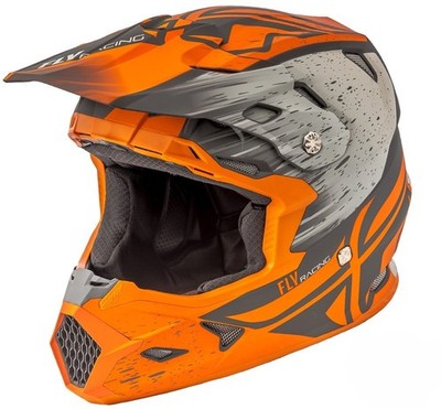 NEW Fly Racing Toxin Matte Orange Off Road Helmet Youth Medium 73-8528YM