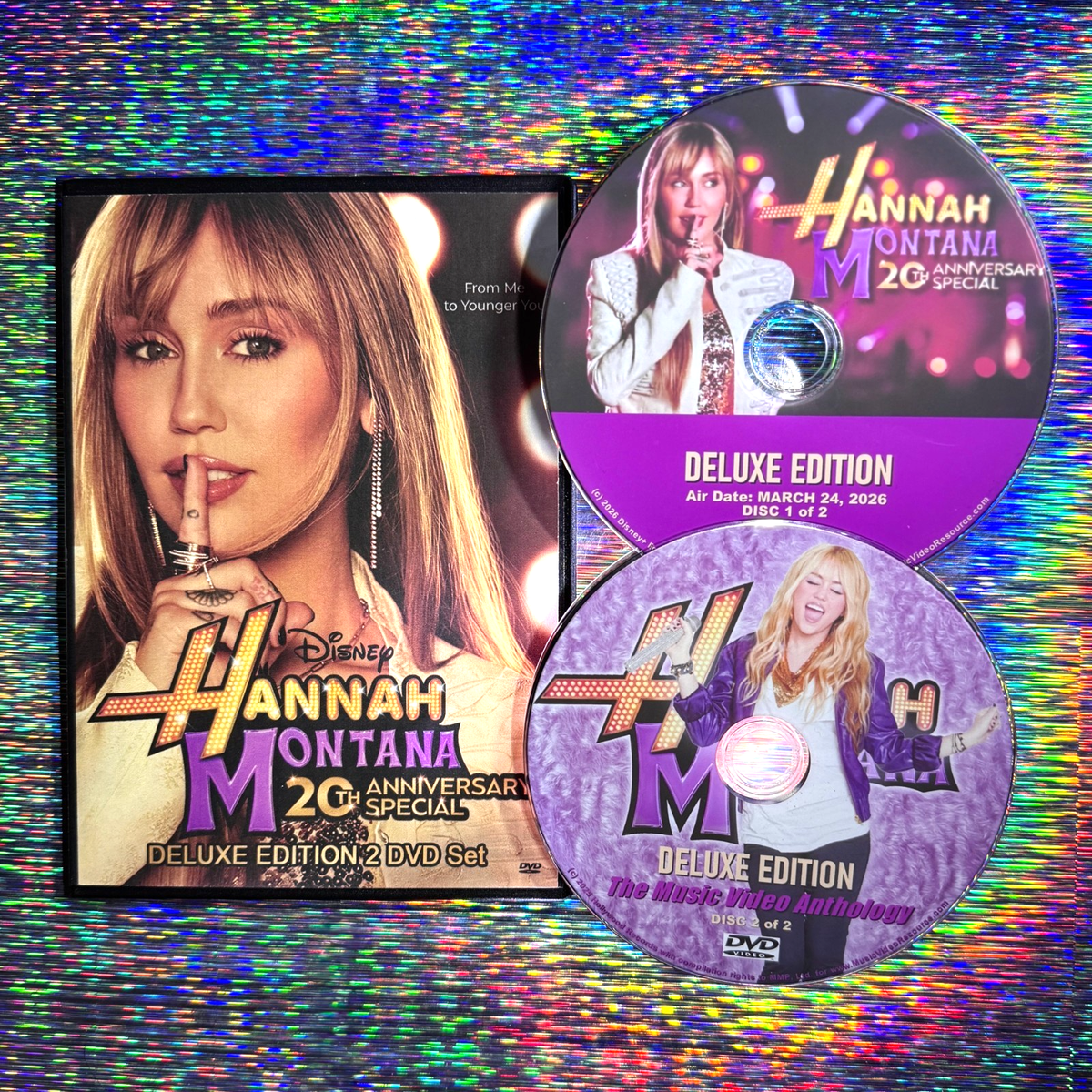 HANNAH MONTANA 20TH Anniversary Special 2 DVD Set DELUXE EDITION