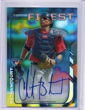 Christian Bethancourt 2014 Topps Finest Refractor RC Auto #RA-CB Atlanta Braves
