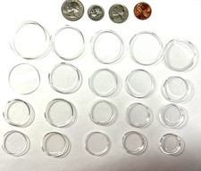 20 NEW ROUND PLASTIC WATCH CRYSTALS 39.6 - 22.5mm