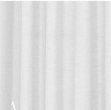 Threshold 100 Linen Light Filtering White Single Curtain Panel 54" x 84"