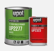 U-pol 2277 White High Build Primer Kit Fast Hardener Gallon